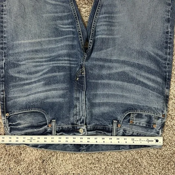Levis 559 Denim Blue Jeans 100% Cotton Mens Sz 42x36 Relaxed Fit Straight Leg - Picture 6 of 11